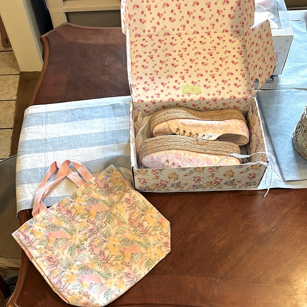 The Row for Superga Pink and Blue Sneakers